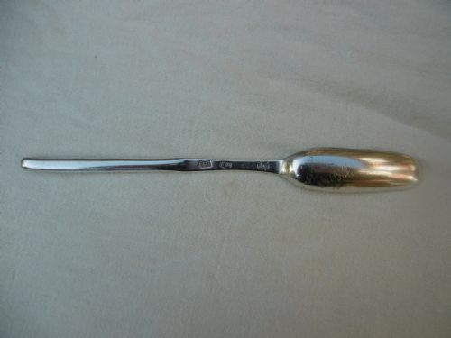 1712 rare queen anne marrow scoop by j ladyman great marks and crest - CATEGORY: ANTIQUE SILVER - DATED 18TH CENTURY