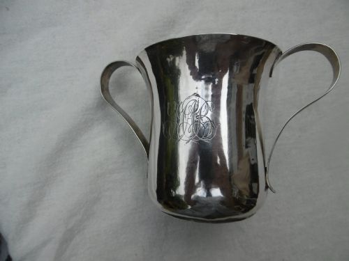 1795 VERY GOOD GEORGE 111 NEWCASTLE SILVER CUP OR PORRINGER BY J LANGLANDS - ADDITIONAL PHOTO 3