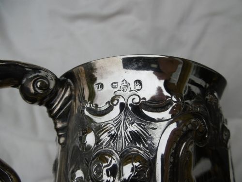 1777 FINE GEORGIAN GEORGE 111 IRISH SILVER CUP BY JOHN LOCKER 375G - ADDITIONAL PHOTO 2