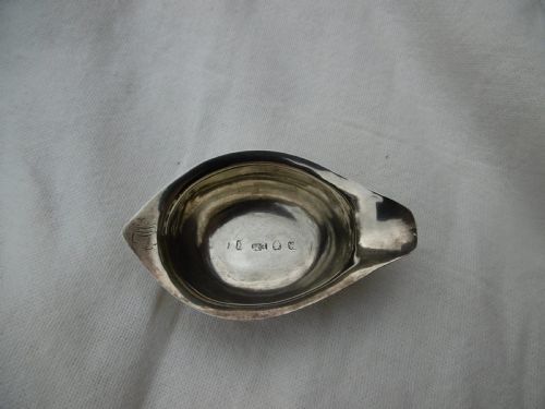 1798 RARE SMALL GEORGIAN SILVER PAP BOAT BY E MAYFIELD 7 GRAMS - ADDITIONAL PHOTO 1
