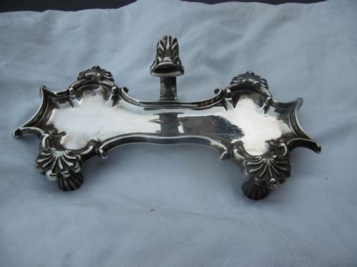 1758 rare quality george 11 snuffers tray by royal maker edward wakelin - CATEGORY: ANTIQUE SILVER - DATED 18TH CENTURY