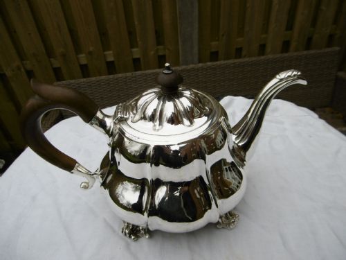 1822 FINE GEORGIAN SILVER TEAPOT BY JOHN WAKEFIELD 650G - ADDITIONAL PHOTO 2
