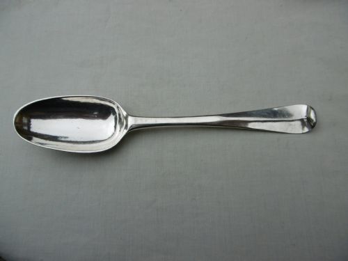 1736 VERY RARE IRISH SILVER SPOON BY ESTHER FORBES GREAT MARKS AND CREST - ADDITIONAL PHOTO 3
