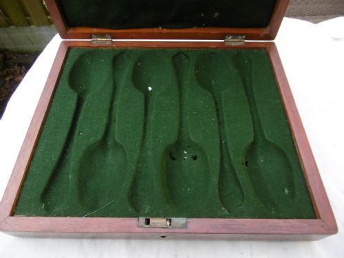 1706 VERY RARE SET OF QUEEN ANNE DOGNOSE TABLESPOONS BY J LADYMAN STAG CREST 460G - ADDITIONAL PHOTO 6