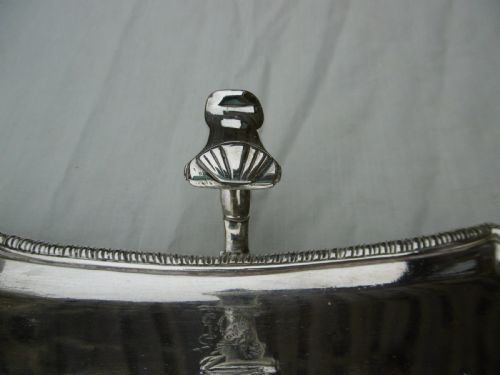 1764 FINE GEORGE 111 SILVER SNUFFERS TRAY OR STAND BY WILLIAM CAFE 290G GREAT CREST - ADDITIONAL PHOTO 5