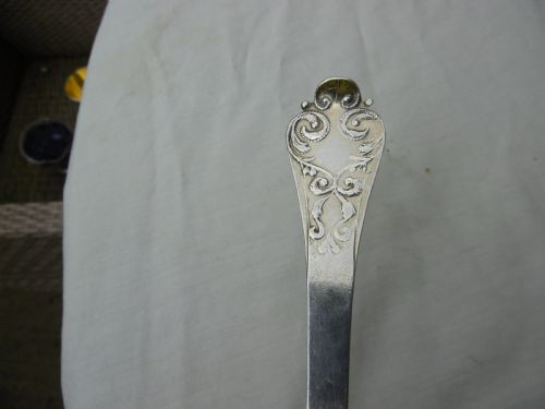 C1707 VERY RARE WEST COUNTRY LACE BACK TABLESPOON BY JOHN PIKE OF PLYMOUTH - ADDITIONAL PHOTO 6