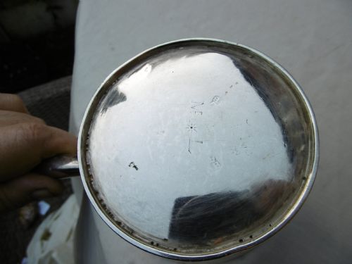 C1720 VERY RARE PLYMOUTH PROVINCIAL SILVER BRANDY PAN BY SAMUEL BLATCHFORD 195 GRAMS - ADDITIONAL PHOTO 2