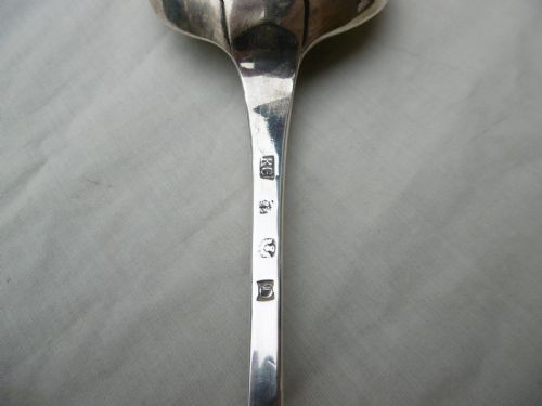 1758 MAGNIFICENT MASSIVE GEORGE 11 SCOTTISH HASH SPOON BY ROBERT GORDON 252G - ADDITIONAL PHOTO 3
