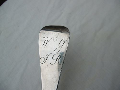 1758 MAGNIFICENT MASSIVE GEORGE 11 SCOTTISH HASH SPOON BY ROBERT GORDON 252G - ADDITIONAL PHOTO 4