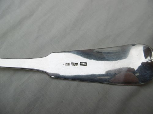 C1820 RARE SCOTTISH PROVINCIAL INVERNESS LARGE SOUP LADLE BY JAMIESON AND NAUGHTON 215G - ADDITIONAL PHOTO 1