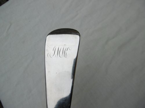 C1820 RARE SCOTTISH PROVINCIAL INVERNESS LARGE SOUP LADLE BY JAMIESON AND NAUGHTON 215G - ADDITIONAL PHOTO 2