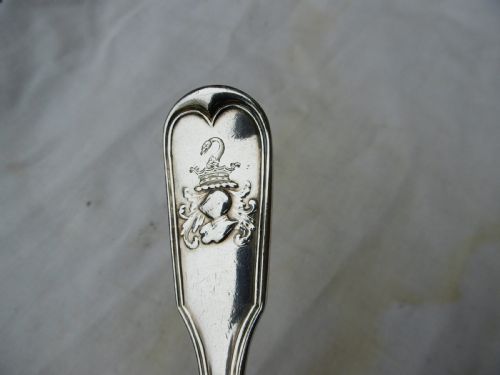 1818 RARE SCOTTISH PRIVATE DIE GEORGIAN TABLESPOON BY R GRAY FOR EDMONSTONE 106G - ADDITIONAL PHOTO 1