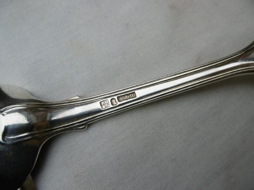 1818 RARE SCOTTISH PRIVATE DIE GEORGIAN TABLESPOON BY R GRAY FOR EDMONSTONE 106G - ADDITIONAL PHOTO 2