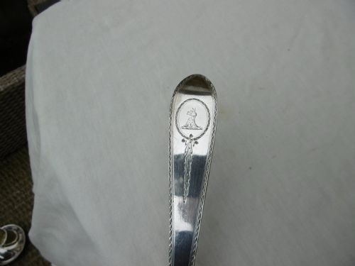 1788 MAGNIFICENT GEORGE 111 IRISH SOUP LADLE BY MICHAEL SMITH GREAT CREST 200G SEE PHOTOS - ADDITIONAL PHOTO 2