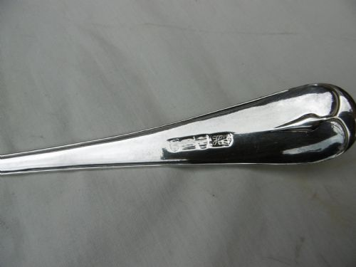 1782 RARE PATTERN GEORGIAN HESTER BATEMAN SOUP LADLE 162G - ADDITIONAL PHOTO 1