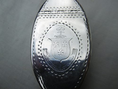 1800 RARE FINE IRISH SILVER SNUFF BOX BY FBS WONDERFUL HAMILTON CREST 76G - ADDITIONAL PHOTO 1