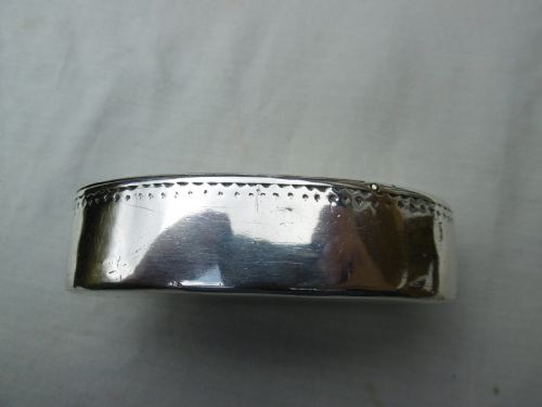 1800 RARE FINE IRISH SILVER SNUFF BOX BY FBS WONDERFUL HAMILTON CREST 76G - ADDITIONAL PHOTO 4