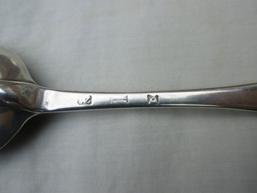 C1730 VERY RARE SCOTTISH PROVINCIAL ELGIN RAT TAIL TABLESPOON BY WILLIAM LIVINGSTONE 75G - ADDITIONAL PHOTO 1