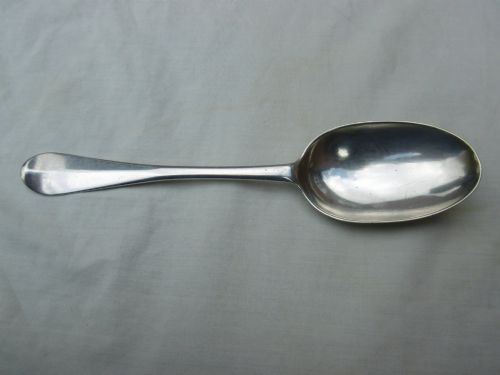 C1730 VERY RARE SCOTTISH PROVINCIAL ELGIN RAT TAIL TABLESPOON BY WILLIAM LIVINGSTONE 75G - ADDITIONAL PHOTO 4