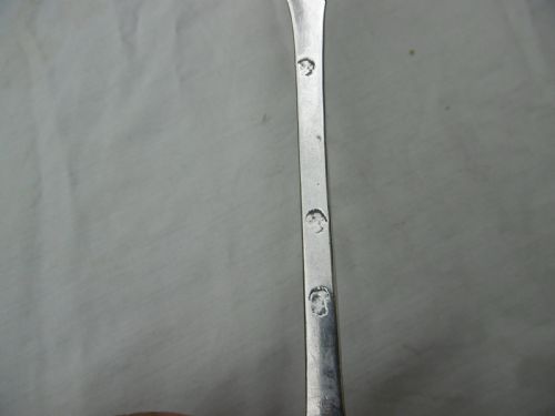 C1711 RARE PROVINCIAL DOGNOSE TABLESPOON POSSIBLY EAST ANGLIA 42G DATED 1711 - ADDITIONAL PHOTO 2