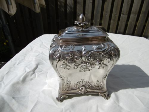1760 FINE GEORGE 111 TEA CADDY BY TOP MAKERS DANIEL SMITH AND ROBERT SHARP 230G - ADDITIONAL PHOTO 2