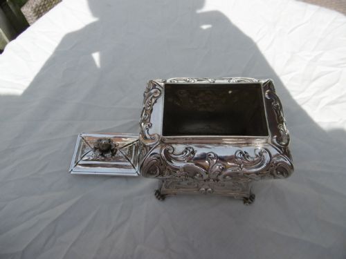 1760 FINE GEORGE 111 TEA CADDY BY TOP MAKERS DANIEL SMITH AND ROBERT SHARP 230G - ADDITIONAL PHOTO 6