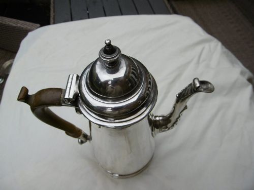 1748 FINE GEORGE 11 SILVER COFFEE POT BY RICHARD GURNEY 640 GRAMS - ADDITIONAL PHOTO 4