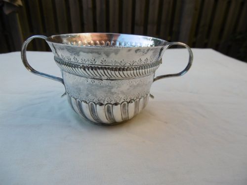 1720 Fine Childs George 1st Britannia  Standard Porringer by George Greenhill Jones 60g