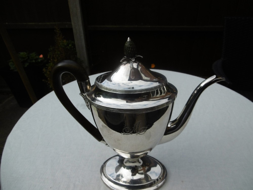 1797 beautiful Georgian Adams style Coffee Pot by Peter and Anne Bateman 670g View II