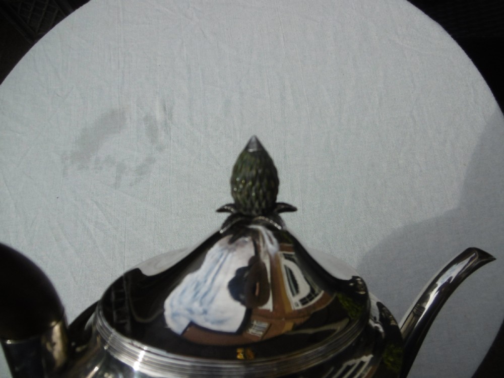 1797 beautiful Georgian Adams style Coffee Pot by Peter and Anne Bateman 670g View IV