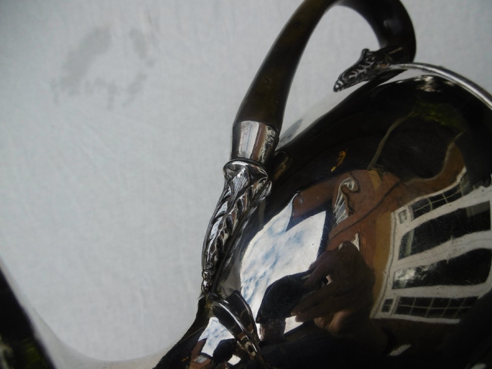 1797 beautiful Georgian Adams style Coffee Pot by Peter and Anne Bateman 670g View VI