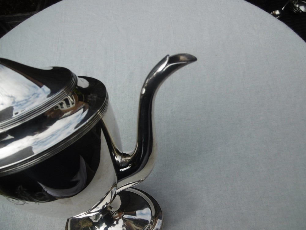1797 beautiful Georgian Adams style Coffee Pot by Peter and Anne Bateman 670g View VII
