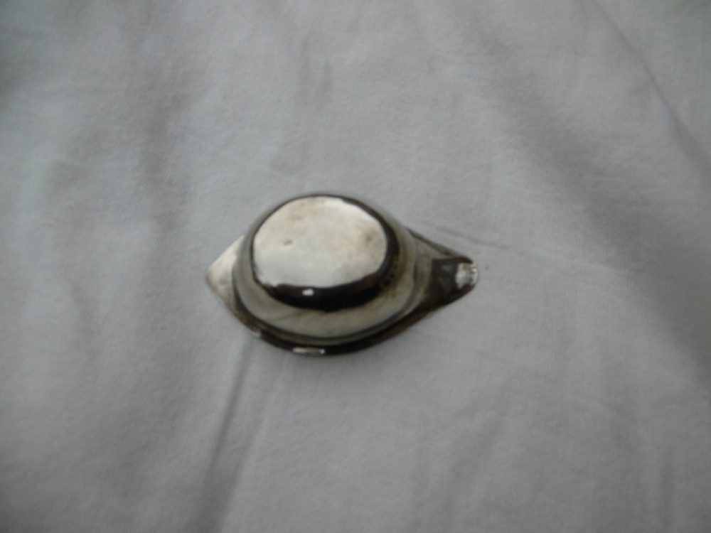 1798 rare small Georgian silver pap boat by E Mayfield 7 grams  View III