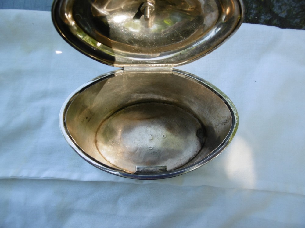 1795 stunning George 111 silver tea caddy by Henry Chawner see photos View VI