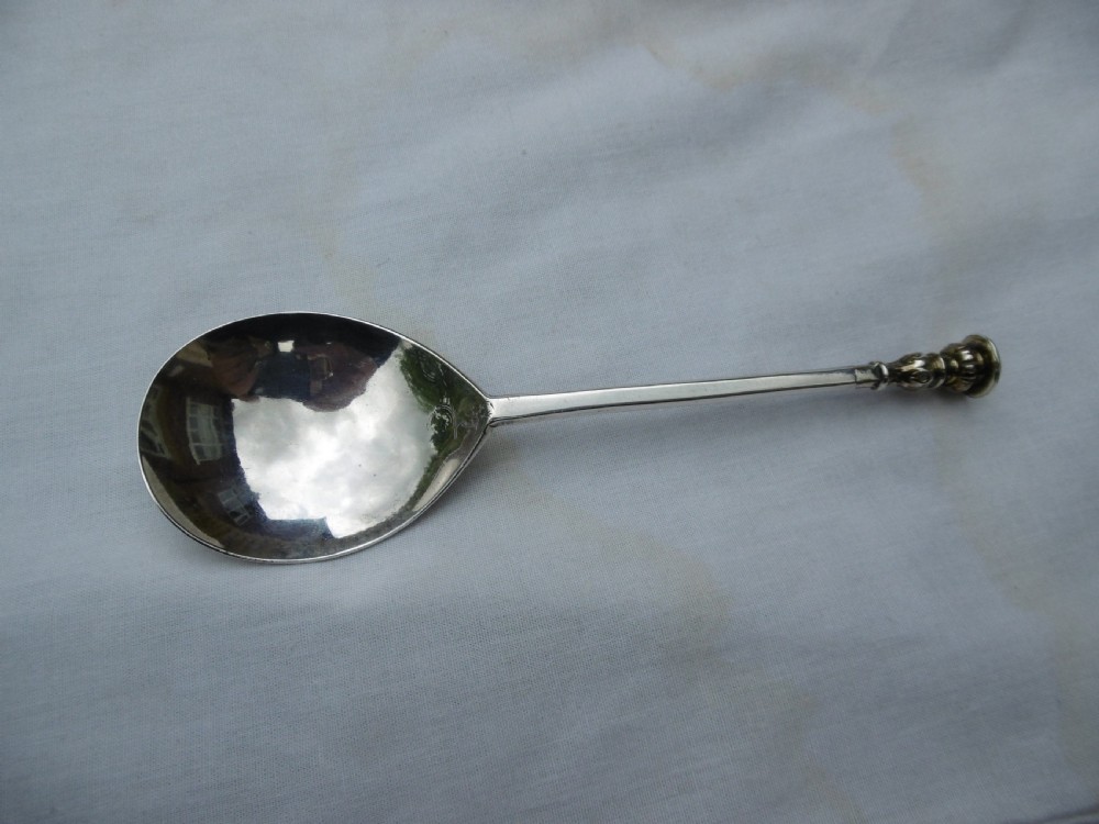 c1630 fine very rare Exeter seal top spoon by William Bartlett