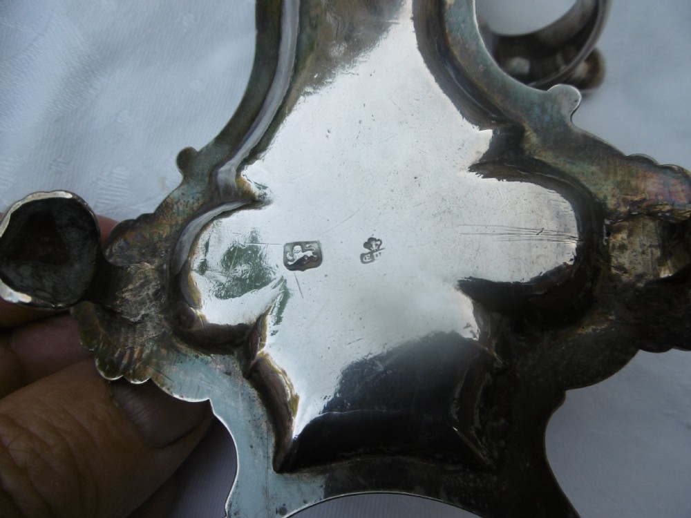 1758 rare quality George 11 Snuffers tray by Royal maker Edward Wakelin View IV