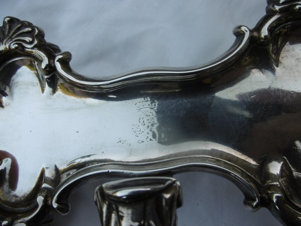 1758 rare quality George 11 Snuffers tray by Royal maker Edward Wakelin View VI