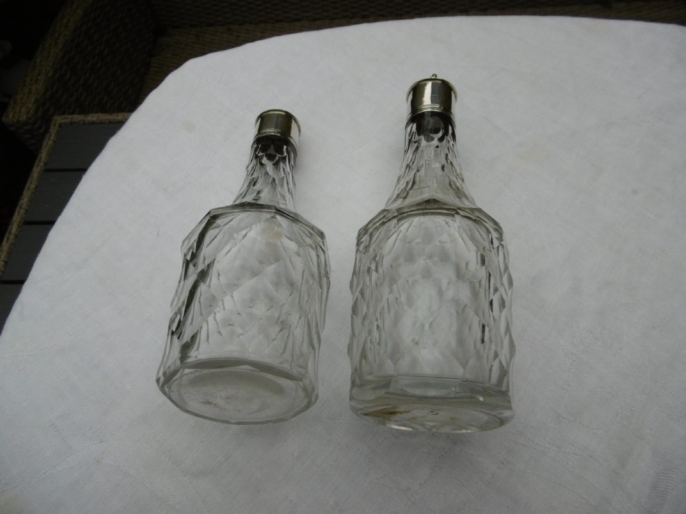 1729 stunning Cruet George 11 silver cruet frame by S Wood with bottles by WY View VII
