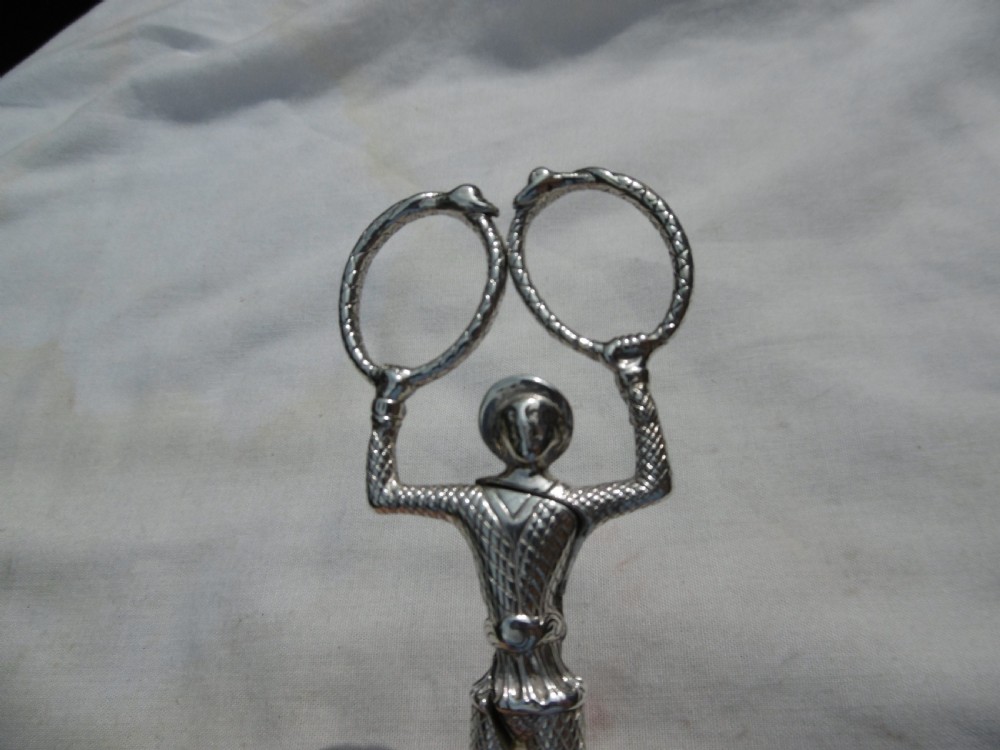 1848 Fine pair of Victorian Harlequin sugar nips by F Higgins 42g View VI