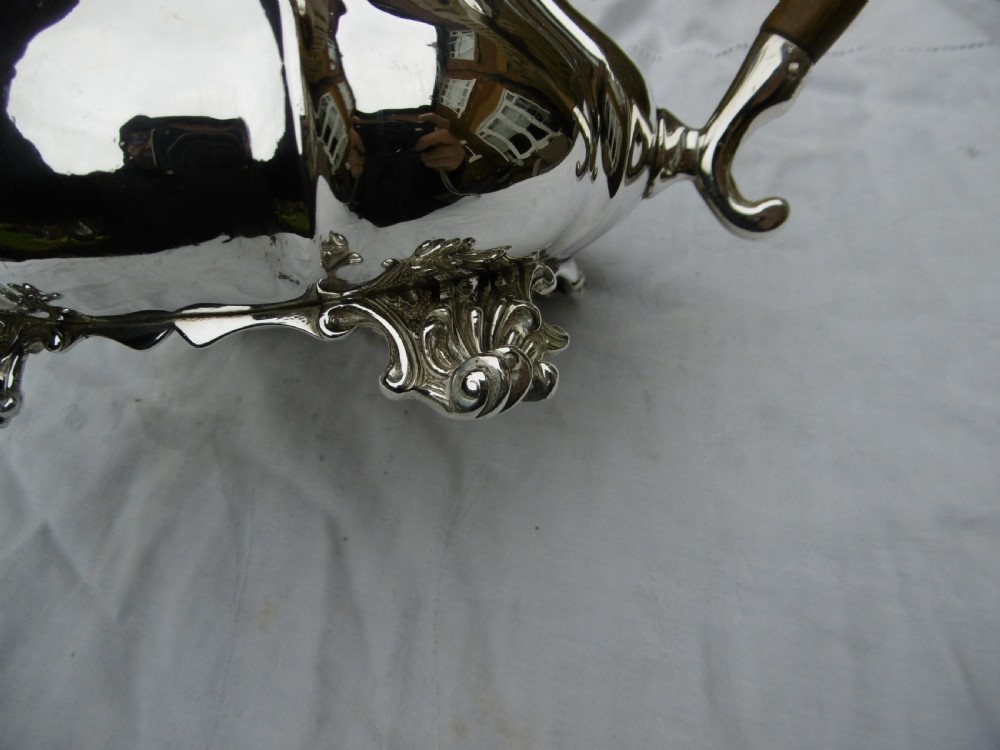 1822 fine Georgian silver teapot by John Wakefield 650g View VI