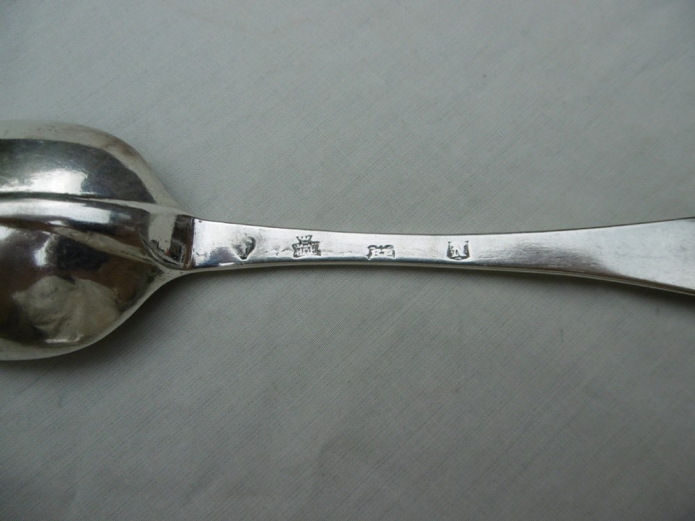1717 rare Scottish George 1st Edinburgh rat tail tablespoon J Tait 75g View II