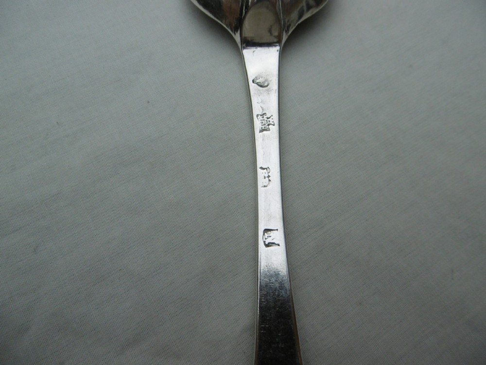 1717 rare Scottish George 1st Edinburgh rat tail tablespoon J Tait 75g View III