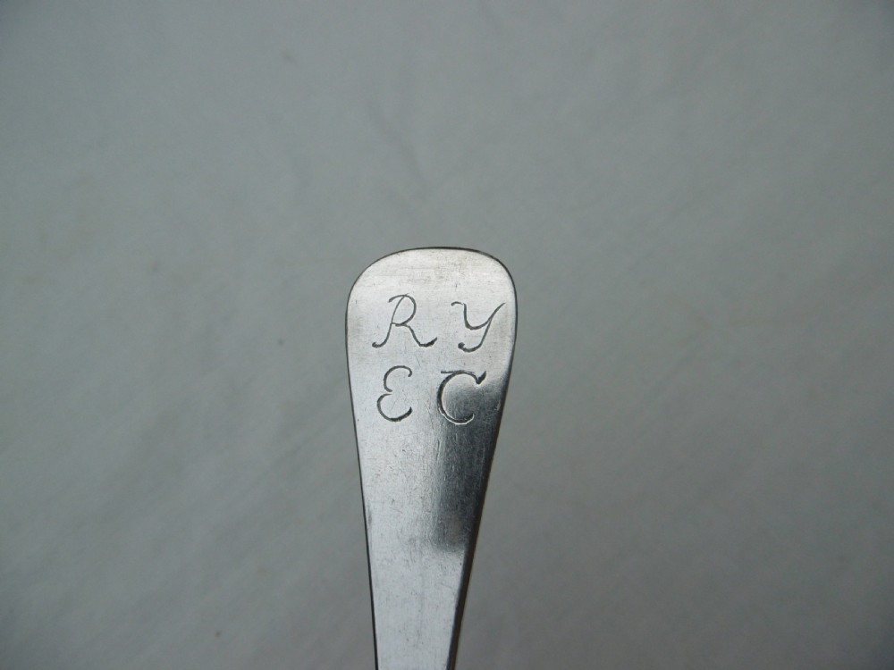 1717 rare Scottish George 1st Edinburgh rat tail tablespoon J Tait 75g View IV