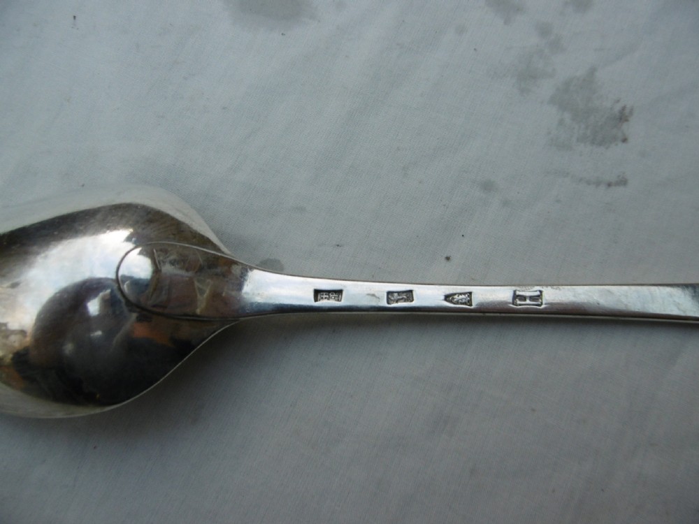 1783 Rare Georgian York basting spoon by Hampton and Price 120g View II