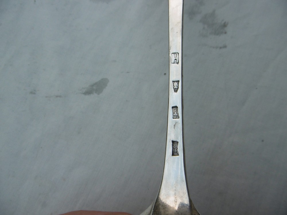 1783 Rare Georgian York basting spoon by Hampton and Price 120g View III