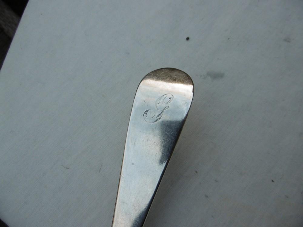 1783 Rare Georgian York basting spoon by Hampton and Price 120g View IV