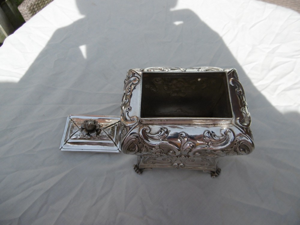 1760 fine George 111 tea caddy by top makers Daniel Smith and Robert Sharp 230g View VII