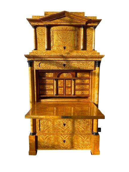 AN IMPOSING C19TH BIEDERMEIER SECRETAIRE