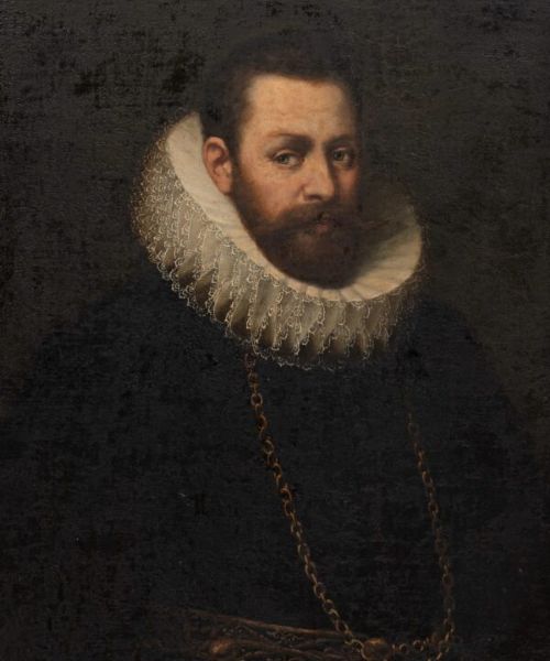 Dutch School Portraits of a Nobleman with Beautifully Intricate Ruff Collars (Price for the Pair)