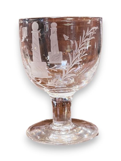 Exquisite Georgian Masonic glass